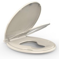 Toilet Seat, Round Toilet Seat with Toddler Seat Built-In, Slow Close, Easy C...
