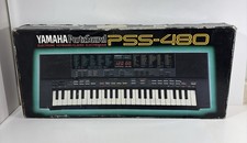 Tastiera sintetizzatore digitale vintage Yamaha PortaSound PSS-480 con alimentatore FUNZIONA!