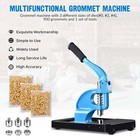 Yescom Grommet Tool Kit #0/#2/#4 Die Hole Puncher 900pcs Eyelets Press Machine — photo 5