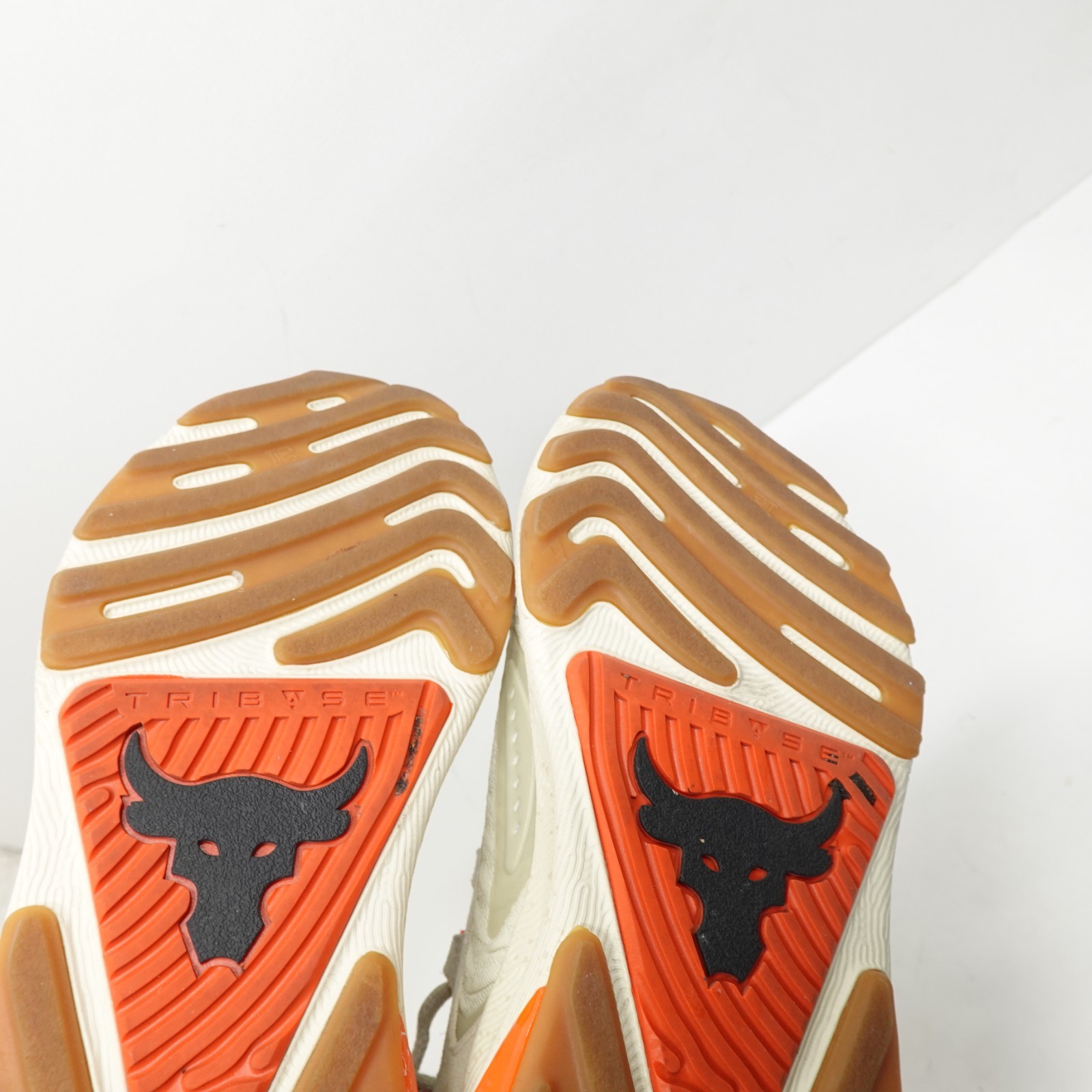 Under Armour Project Rock 7 UA Beige Orange Women Cross Training Shoes Size 7 thumbnail 7