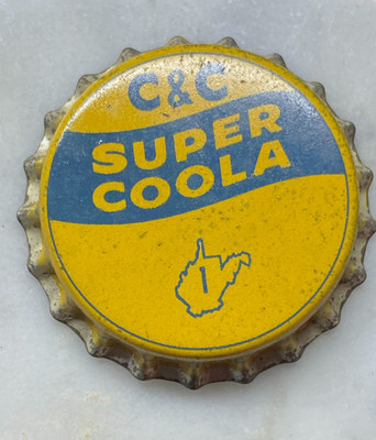 Vintage C&C SUPER COOLA New, Unused, Bottle CAP, Cork back, FREE SHIPPING