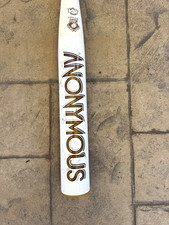 Anonymous Athletics Senior Softball Bat 27 White Gold Black