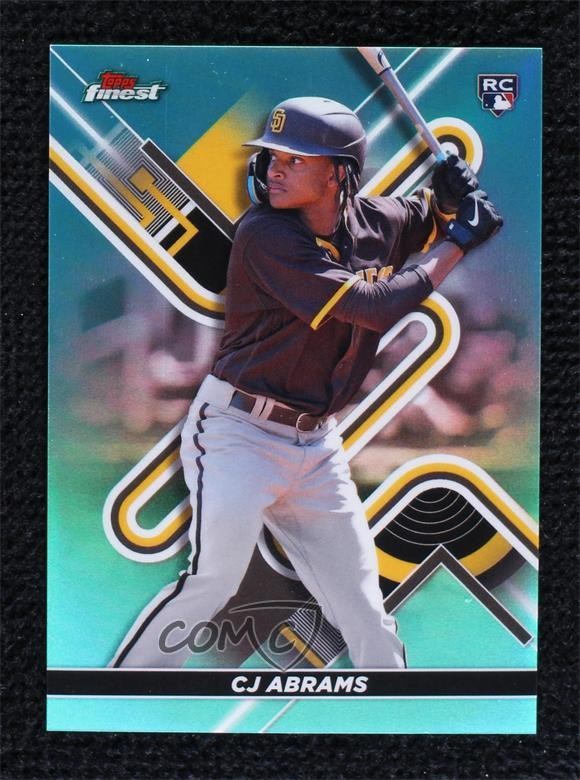 2022 Topps Finest Aqua Refractor 78/199 CJ Abrams #39 v9t