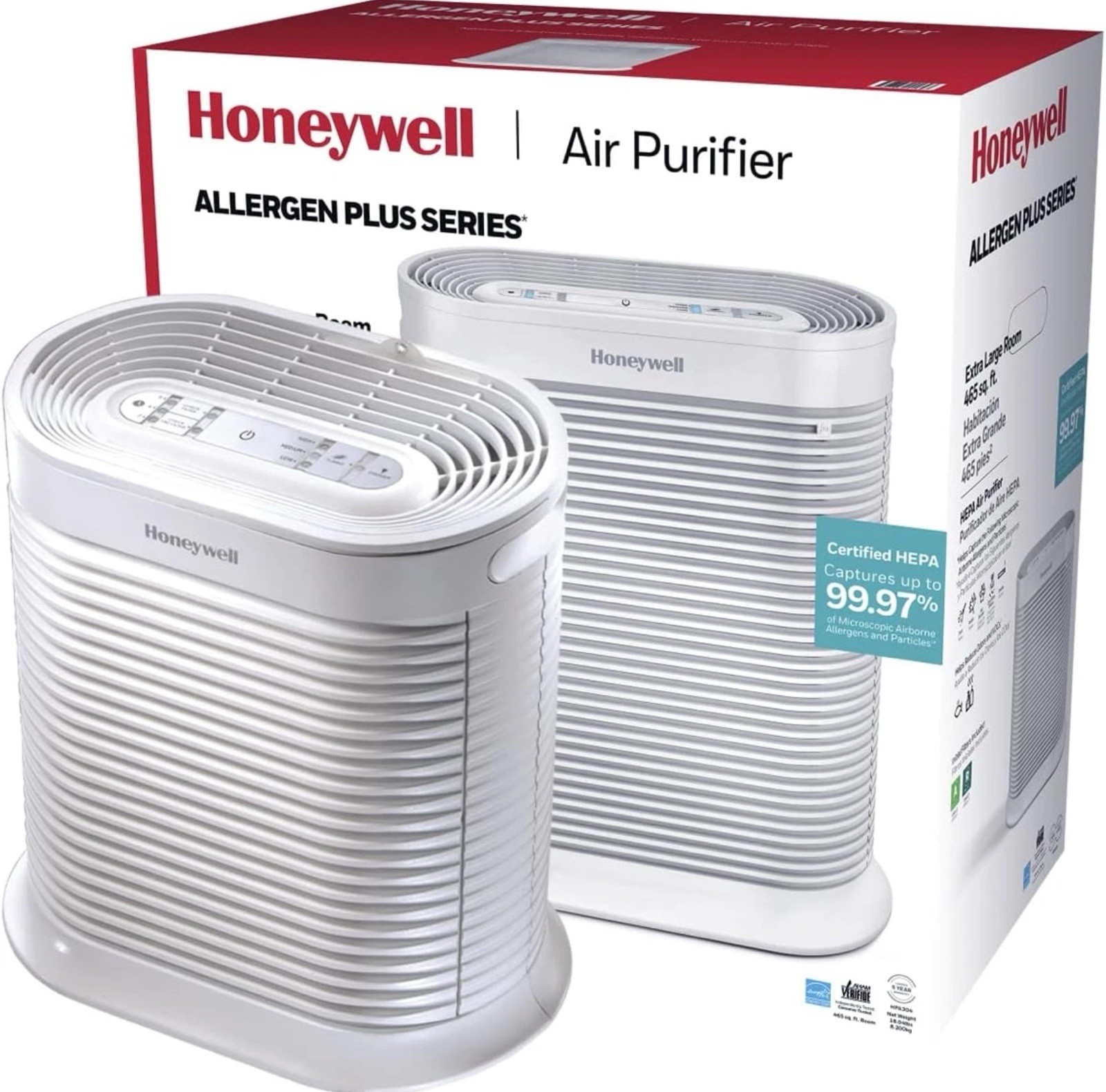 Honeywell Air Purifier Allergen Plus Series For Xtra Large Rooms 465Ft (New)
