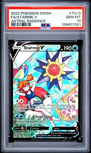 PSA 10 Starmie V Astral Radiance Pokemon Card Trainer Gallery TG13/TG30 2022
