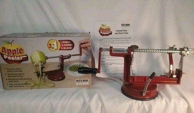 Kitchen Keepers 3-in-1 Apple Pear Potato Peeler Corer Slicer #00482, New!