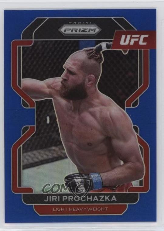 2022 Panini Prizm UFC Blue Prizm 185/199 Jiri Prochazka #185 15w9
