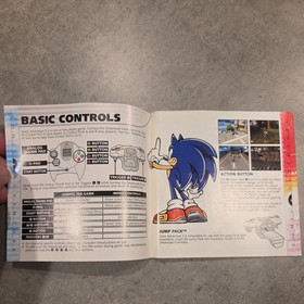 Sonic Adventure 2 Sega Dreamcast Instruction Manual Booklet ONLY THE MANUAL