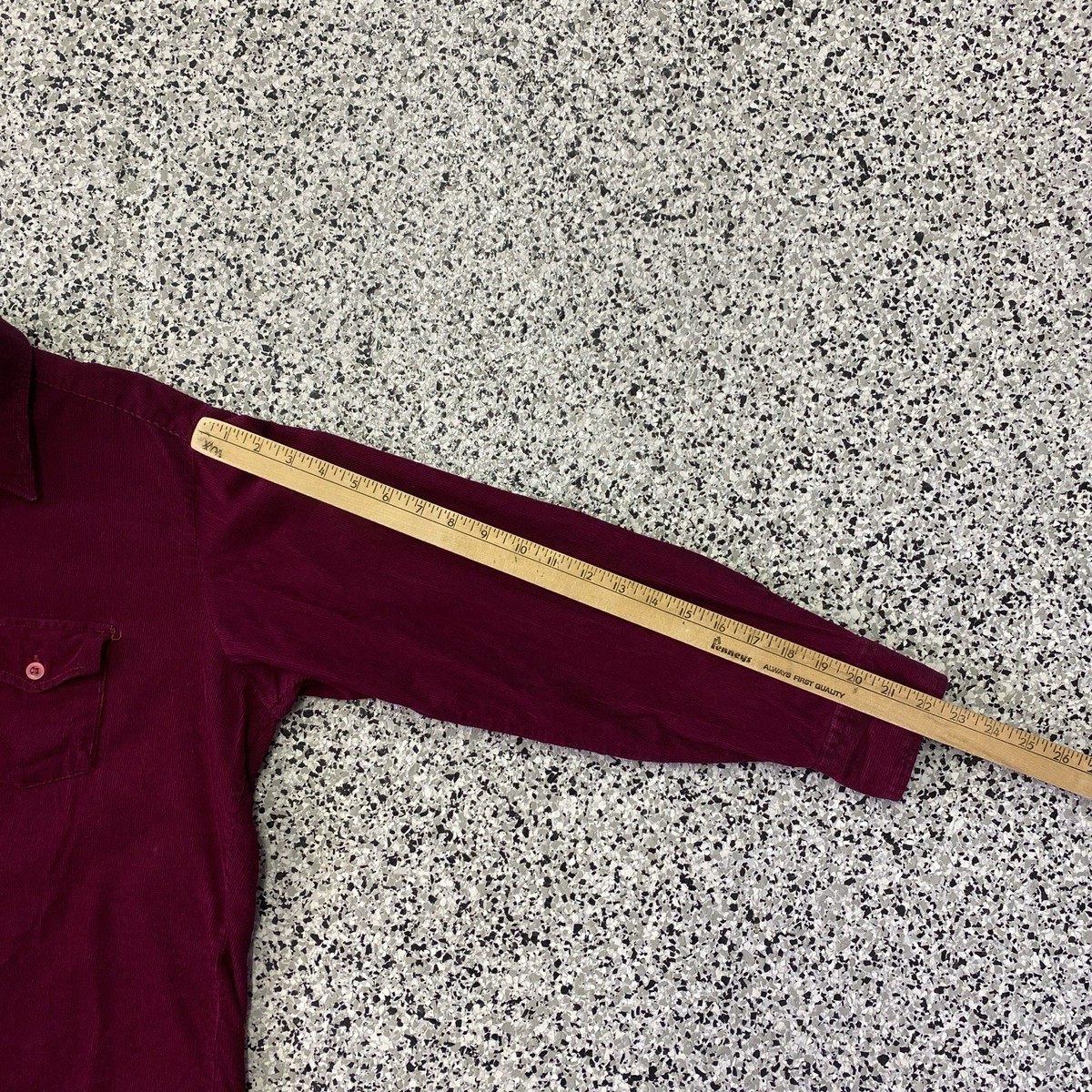 Vintage Sutton Place Button Down Red Corduroy Long Sleeve L Men’s View 4