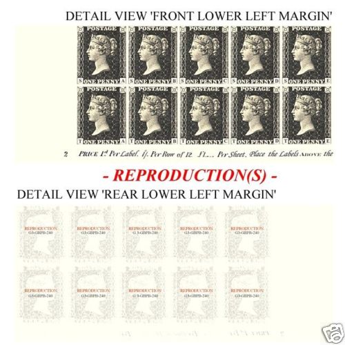 ペニーブラック 1840年 ペニーブラック 1840年 GB 1840, BLACK