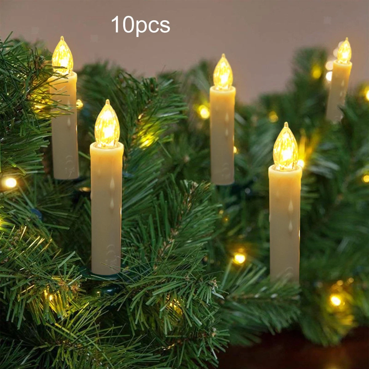 10 Pieces LED Candles Battery Operated Candle Lights for Window