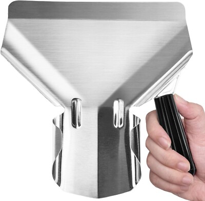 Stainless Steel French Fry Popcorn Scoop Quick Fill Tool for Food Bags & Boxes