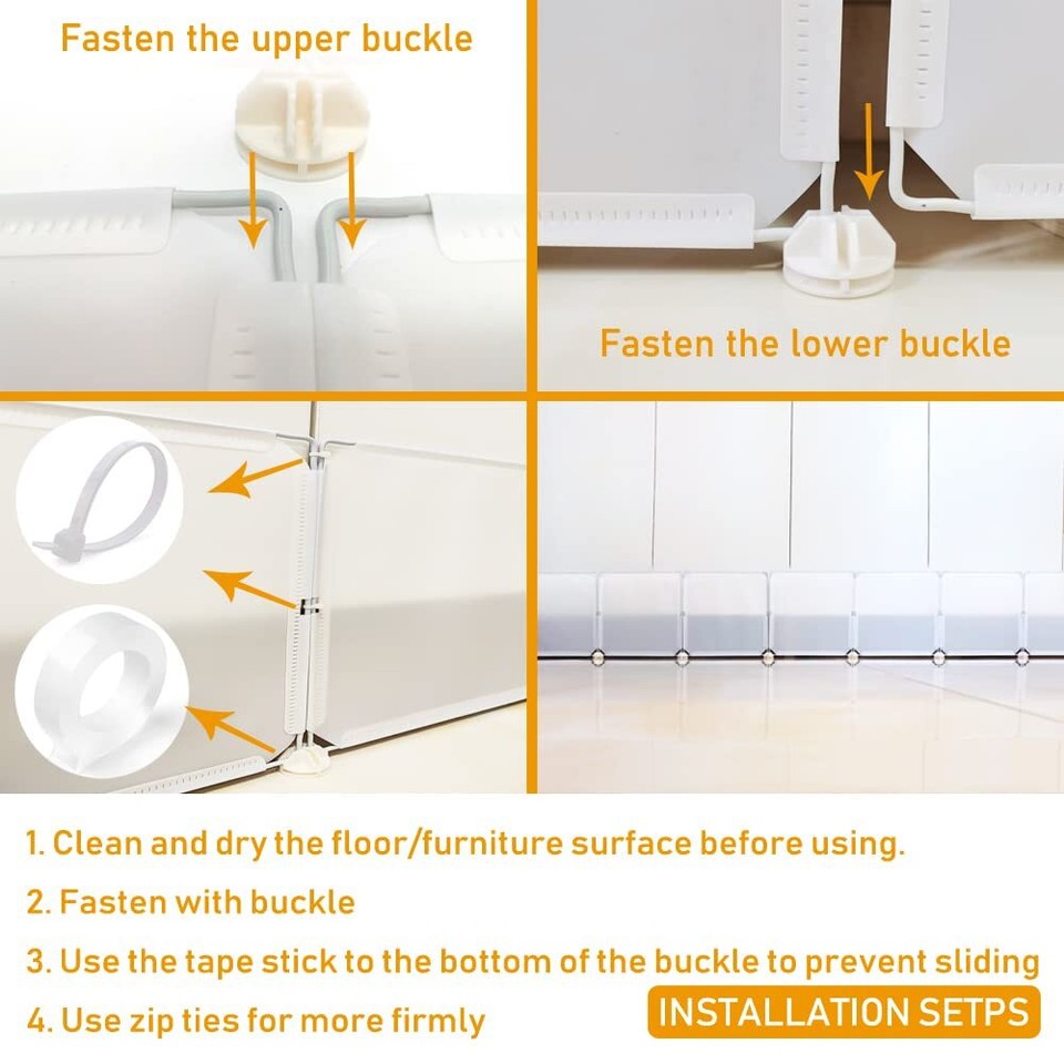 QIYIHOME Toy Blocker, Extra Tall Size Gap Bumper for Under Bed, Stop