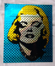 MARILYN MONROE - prismatic sticker/Hollywood sticker/pin up/Andy Warhol/80's/kbd