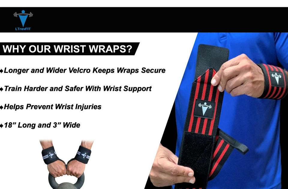 Muñequeras de levantamiento de pesas entrenamiento de potencia gimnasio entrenamiento correa de soporte extra fuerte Foto 2 de 4