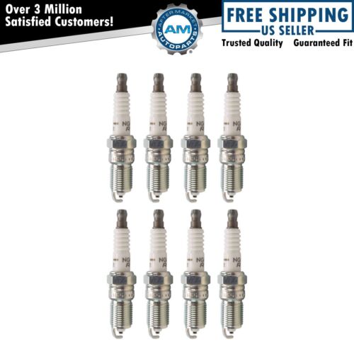 NGK 3951 V-Power Premium Plugs Set of 8 for Buick Cadillac Chevy GMC Ford Mazda - Picture 1 of 5