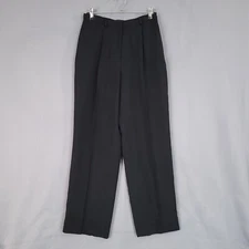 Geoffrey Beene Women's Casual Dress Pants Pleated Front Straight Black Size 8
