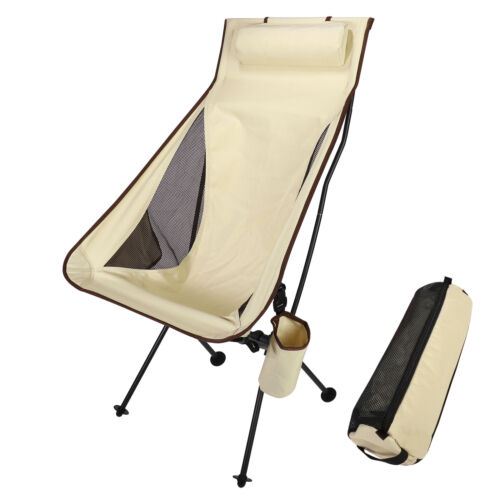 Portable  Folding Camping High Back outdoor Chair Outdoor Portable Fishing Chair - Picture 1 of 30