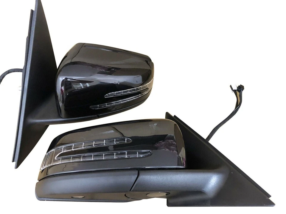 Espelho retrovisor elétrico compatível com Mercedes Benz X204 GLK350 GLK250 GLK300 preto 2 peças - Imagem 3 de 4