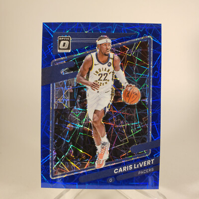 2021-22 Panini Donruss Optic Caris LeVert Blue Velocity Prizm #69 Pacers