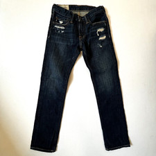 Abercrombie  Fitch Kids Jeans "The A F Skinny" Size 10 Distressed