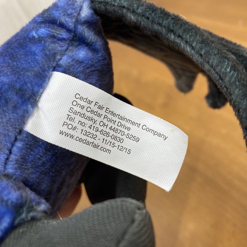 Recuerdo Cedar Point Valravn Posavasos 13" Pájaro Relleno Peluche Alas Posables - Imagen 11 de 11