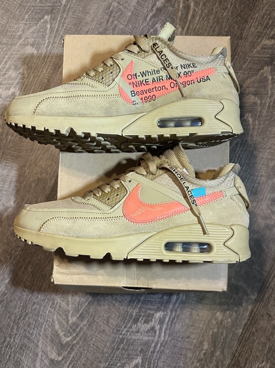 OFF WHITE X NIKE Nike Air Max 90 x OFF WHITE Desert Ore 2019 taglia 8 5