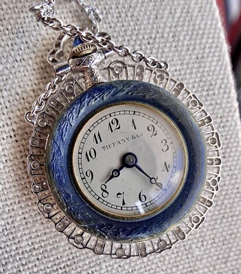 Tiffany & Co Lapel Platinum Edwardian Diamond Verger Freres