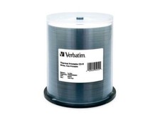 Verbatim CD-R 700MB 52X White Thermal Printable, Hub Printable - 100pk Spindle