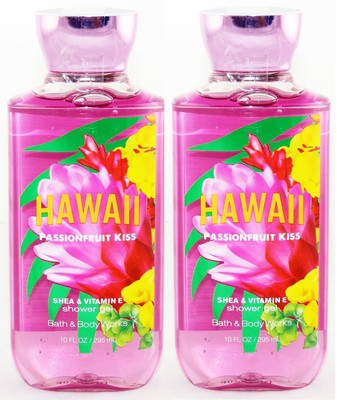 2x Bath & Body Works Hawaii Passionfruit Kiss (Retired) Shower Gel