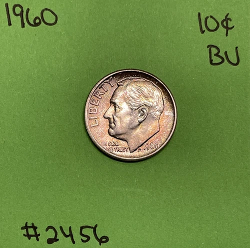 1960 Roosevelt Dime 10c  BU Uncirculated Mint State 90% Silver