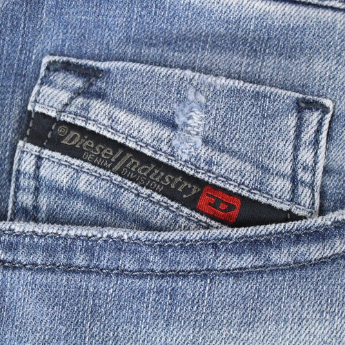 DIESEL Men's Jeans Denim Thommer 081AS Cotton Stretch Slim Skinny Blue W38 | L32 - Picture 5 of 9