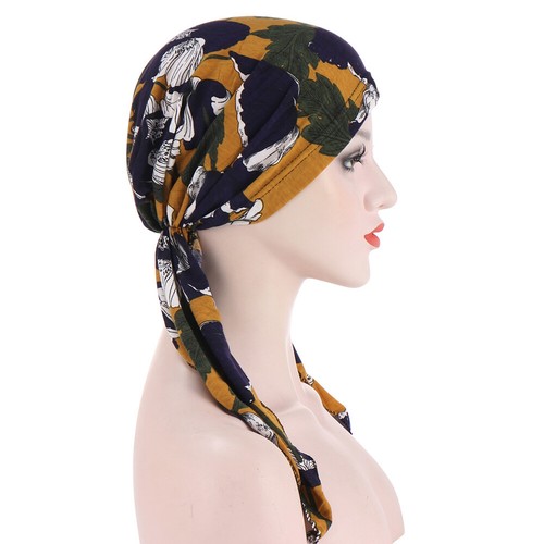 Damen Muslim Hijab Krebs Chemo Mütze Turban Kappe Abdeckung Haarausfall Kopftuch Halstuch - Bild 29 von 36