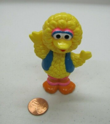 Sesame Street Big Bird Pvc Figure Waving Tyco Cake Topper Toy