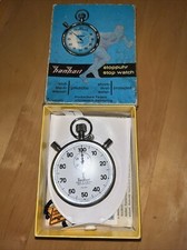 Hanhart Anker Stoppuhr 13 Jewels 1/100 Min unbenutzt in Original Verpackung