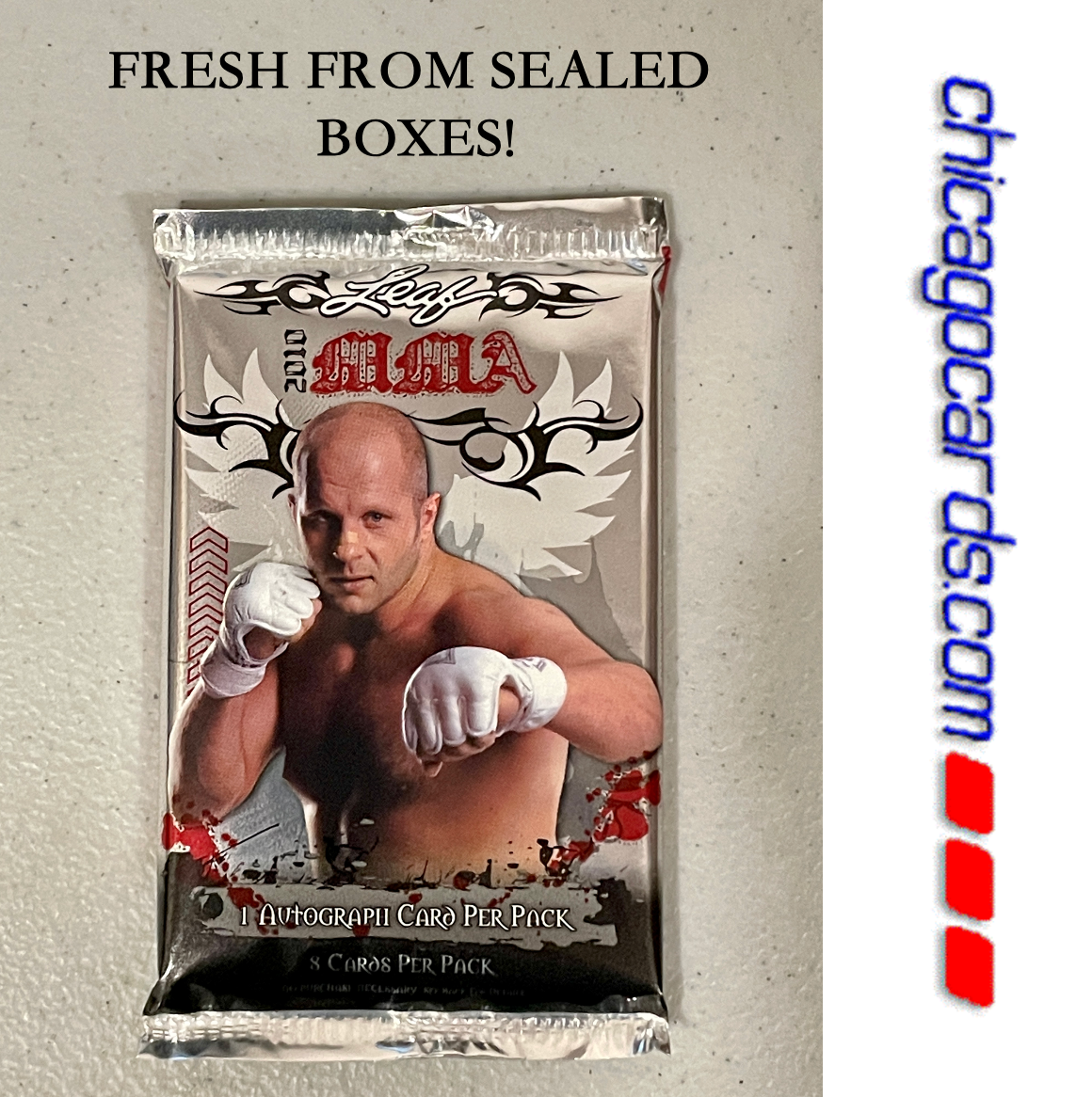 2010 Topps UFC Series 4 Hobby Pack – 8 Cards, Look For Autos & Relics, Chuck Liddell Cover, Factory Sealed
