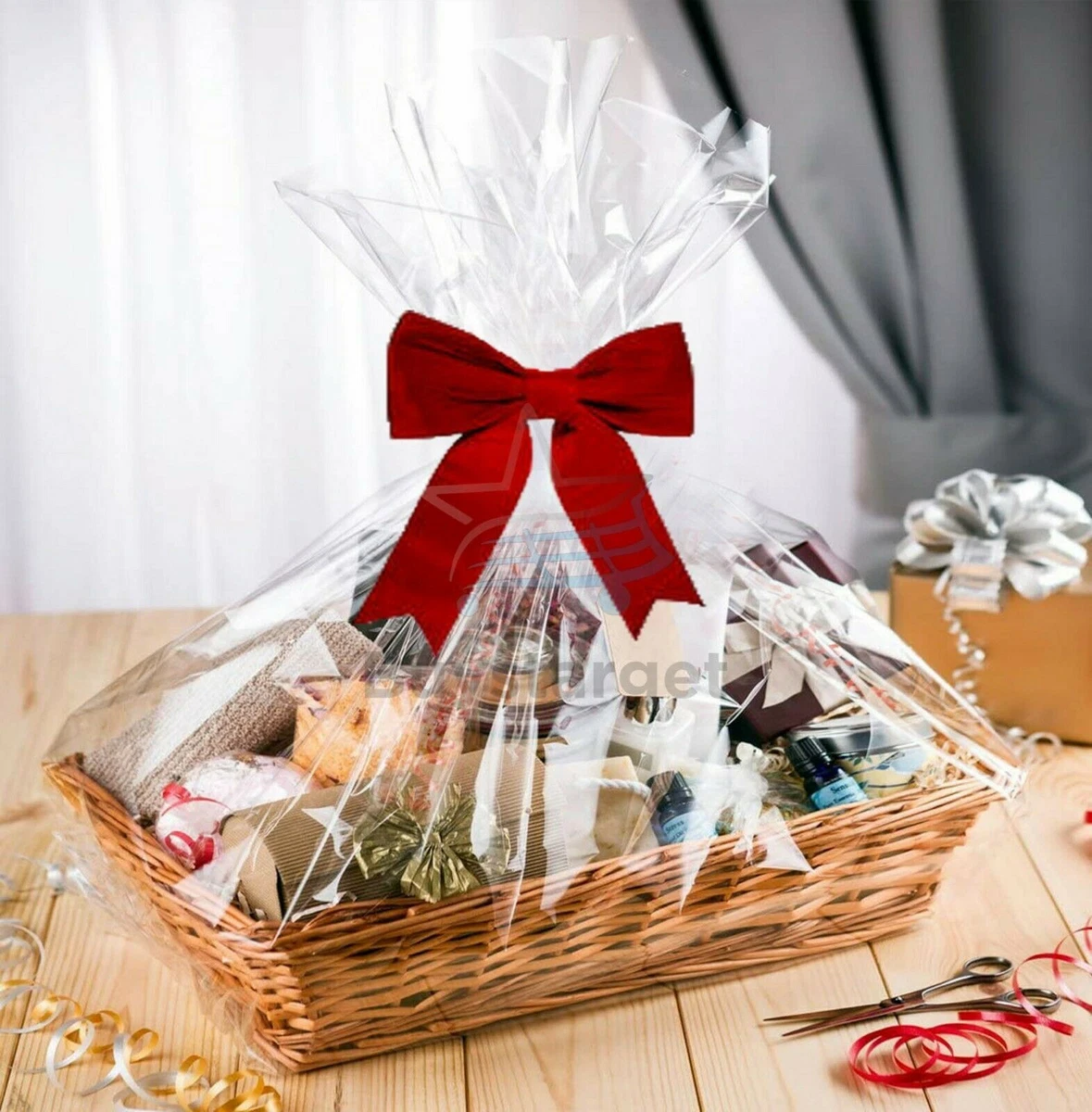 🔥Large Make Your Own Hamper Set Kit Wicker Wine Food Basket Christmas Gift  Home