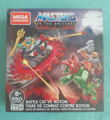 MASTERS Of The UNIVERSE Mega Construx BATTLE CAT vs ROTON Battle Armor He-Man