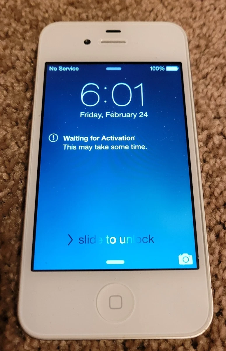 Apple iPhone 4 White iOS 7.1.2 - 8GB model A1349 - Excellent Condition |  eBay
