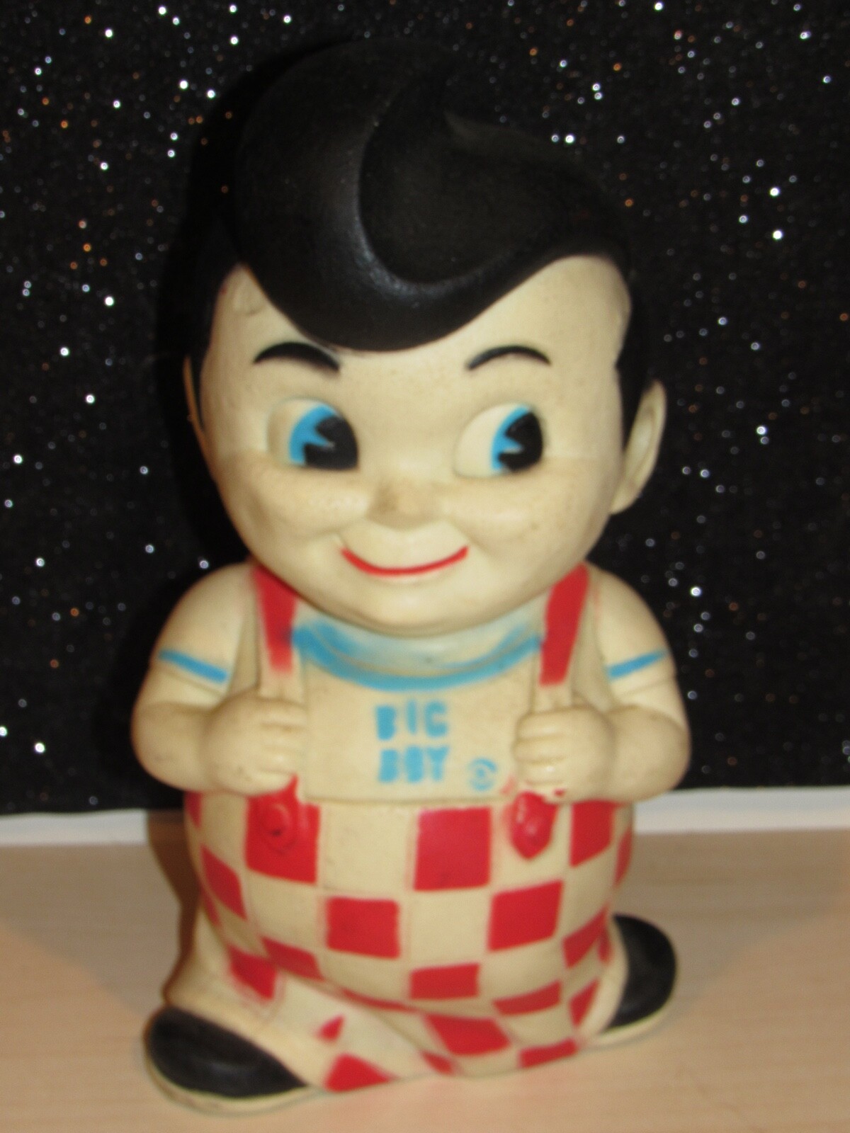 Vintage Bob’s Big Boy Piggy Bank 9 1/2" TallRubber w/uncut PLUG VERY NICE eBay