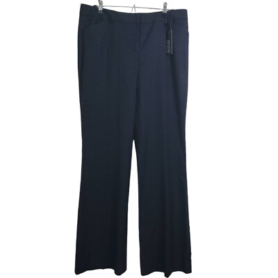 Express Editor Flare Leg Plaid Washable Flannel Dress Pants NWT Size 10 Office