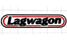 New LAGWAGON Custom Punk Band Decal Sticker Vinyl Handmade Red Black Car 4”