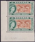 Bahamas 1964 2d Yellow Brown and Deep Myrtle-Green Marginal Pair