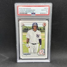 2020 Bowman Paper - 1st Edition SP Jasson Dominguez NY Yankees  #BFE-8 PSA 10
