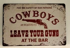 Vintage Rustic Metal Tin Sign Western Bar Quote Wall Decor Plaque 8"X 12"