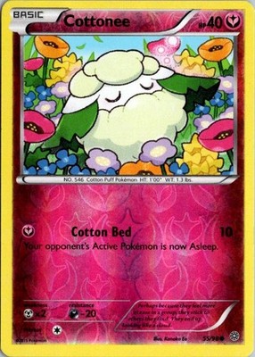 COTTONEE 55/98 COMMON ANCIENT ORIGINS POKEMON REVERSE HOLO LP