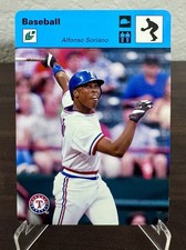 2005 Leaf Sportscasters Alfonso Soriano #5 Aqua Marine Blue Fielding Hat /30