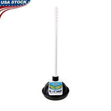 Pro-Force Toilet Plunger Professional Strength W/ Plastic Handle  Drip Tray New