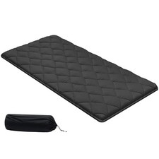 Uimoso Japanese Twin Tatami Mattress Foldable Futon Mat with Storage Bag Black