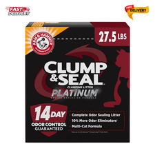Arm  Hammer Clump  Seal Platinum Multi-Cat Complete Odor Sealing Clumping...